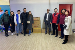 İKÜ Genç Ofis'ten Zümrütevler İlkokulu'na Yardım